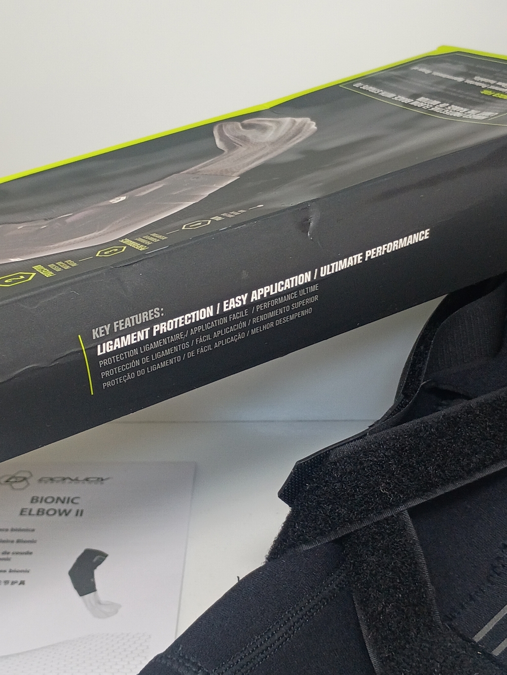 Donjoy Bionic Elbow II Support Brace - Black - Picture 2 of 8